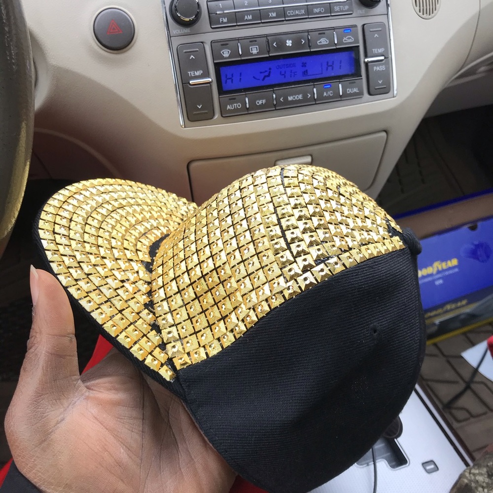 Gold Stoned Hat Regular Size